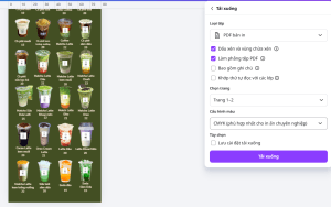 Cách xuất file in canva chuẩn màu